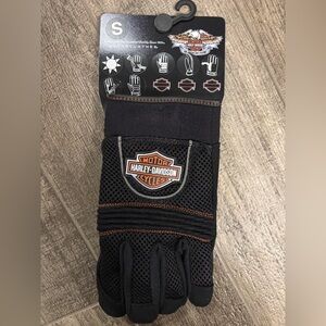 Harley-Davidson Black Mesh Riding Gloves
